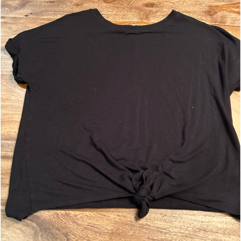 Black tie shirt